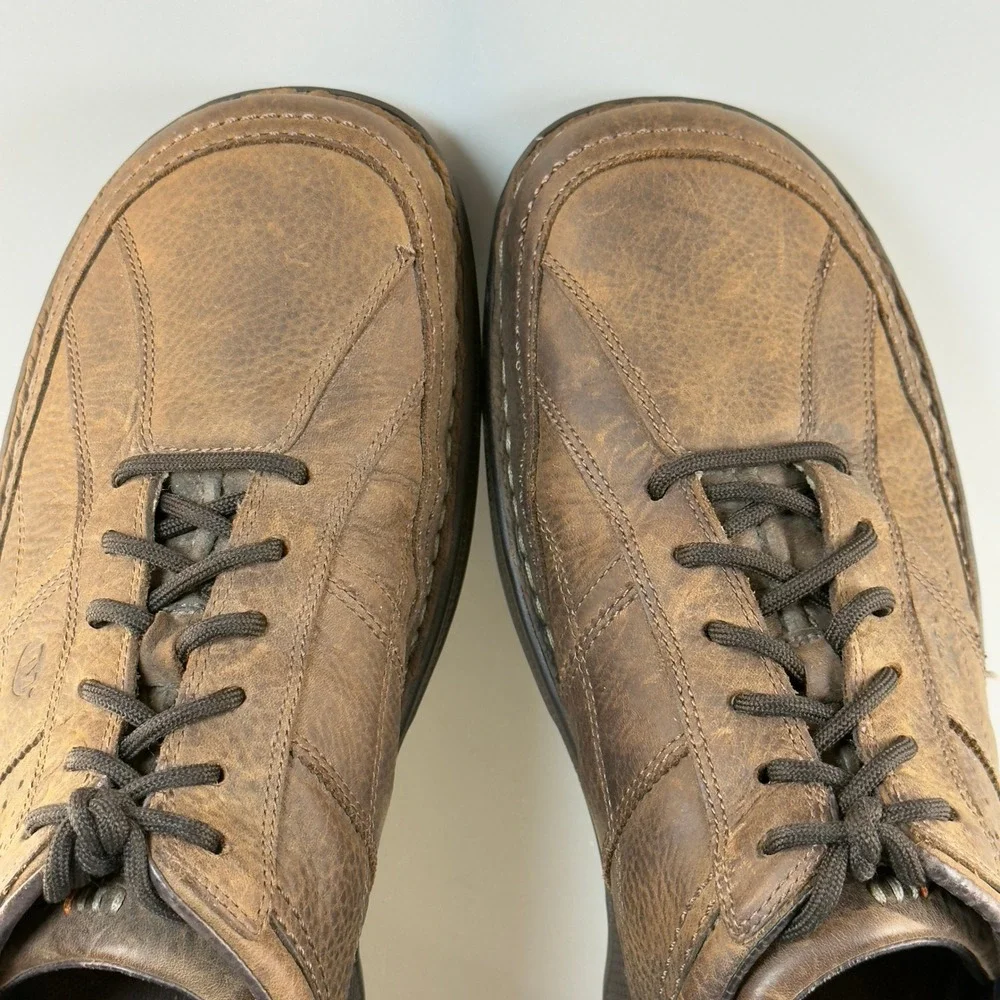 Merrell World Era Mens 14 Casual Oxfords Dark‎ Earth Brown Black Lace Up Leather